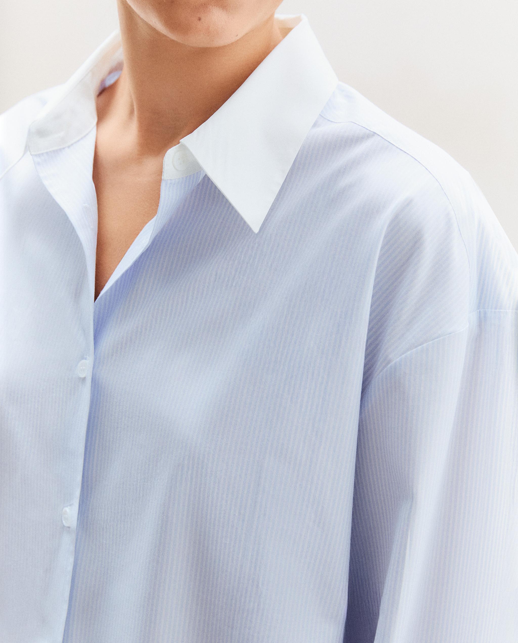 STRIPED SHIRT WITH COLLAR product thumbnail 6