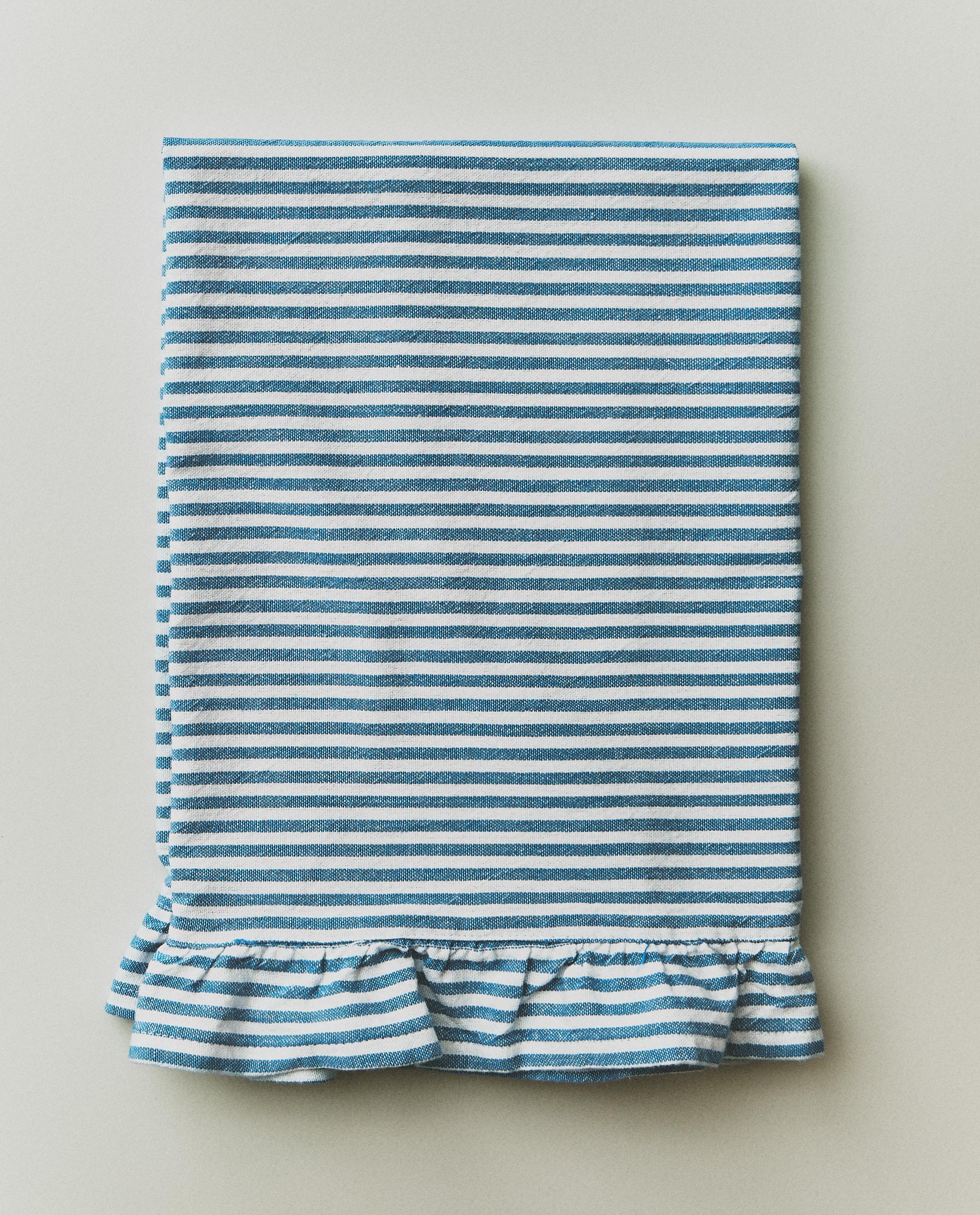 STRIPED TEA TOWEL WITH RUFFLE TRIM product thumbnail 18