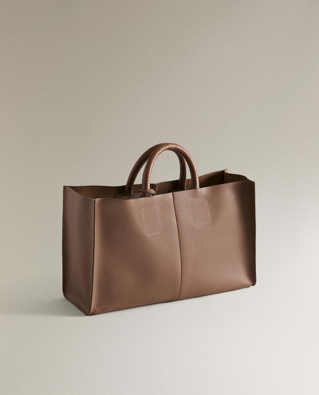 LEATHER MINI TOTE BAG