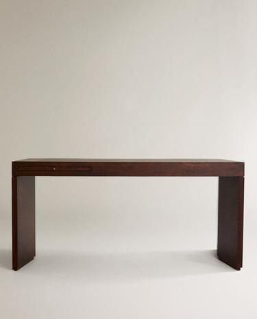 BUREAU BOIS ET CUIR