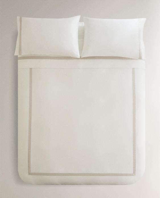 SATEEN DUVET COVER WITH BORDER (300 THREAD COUNT)