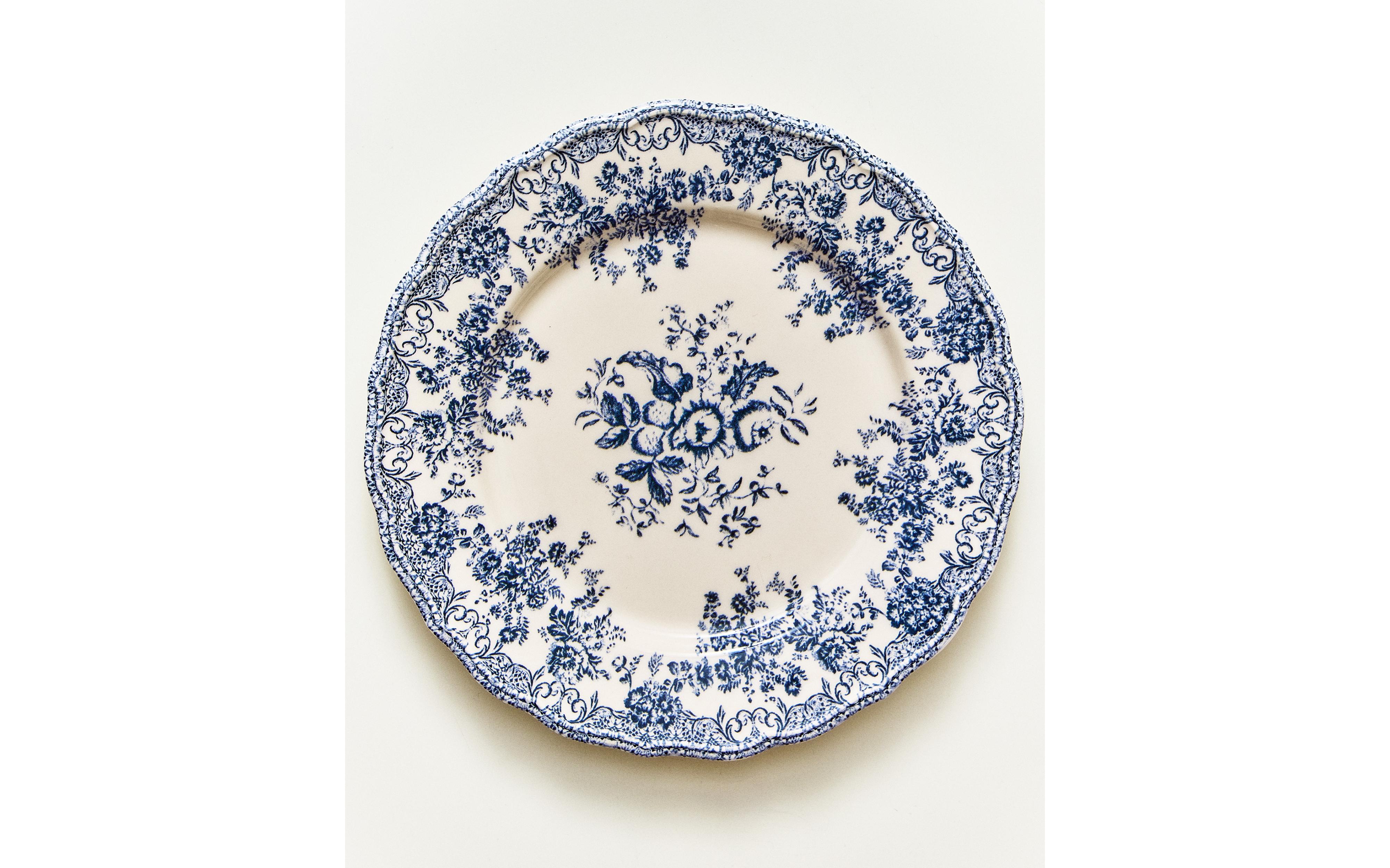 BLUE FLORAL EARTHENWARE TABLEWARE | Zara Home United States of America