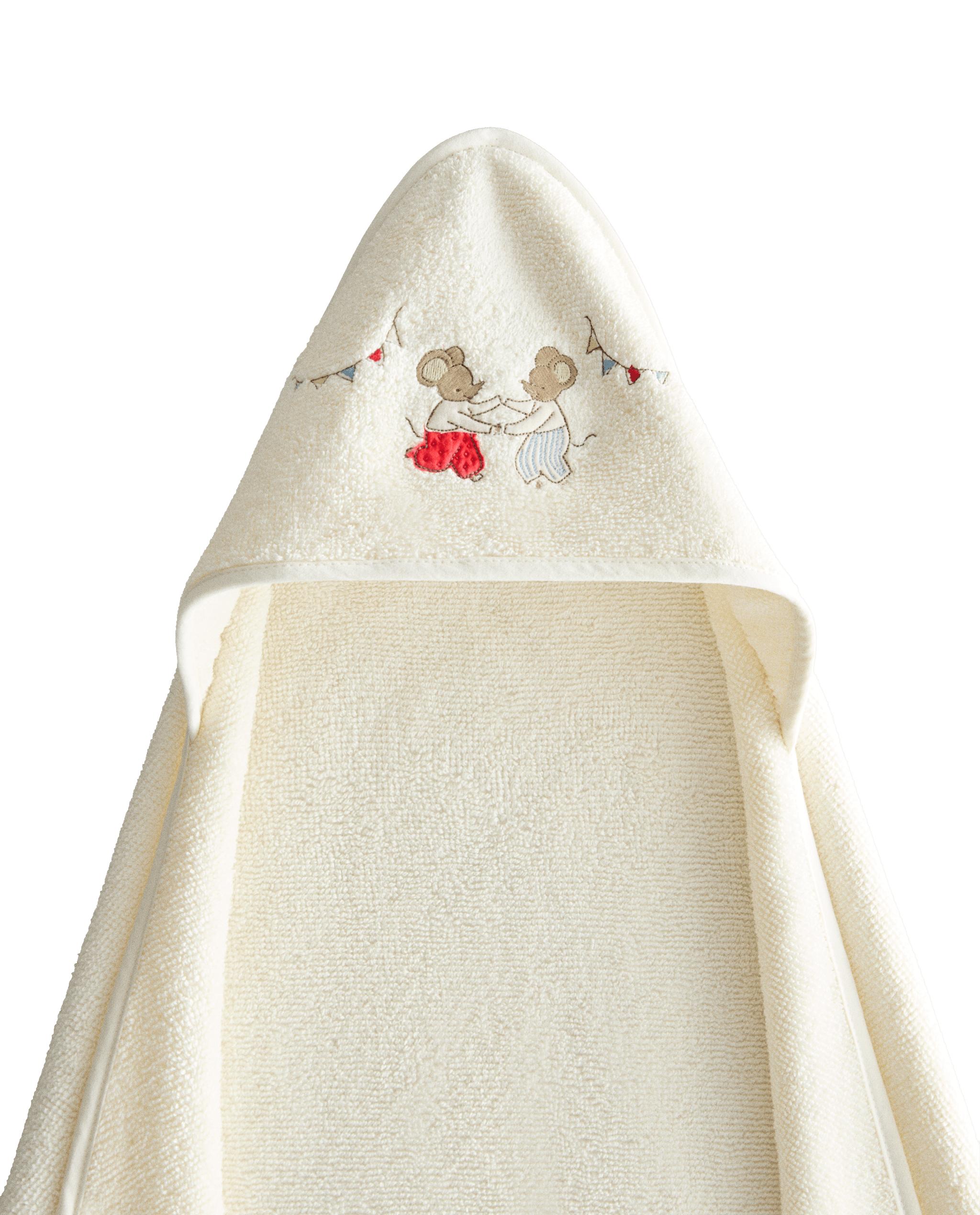 KIDS' MOUSE HOODED BATH TOWEL product thumbnail 6