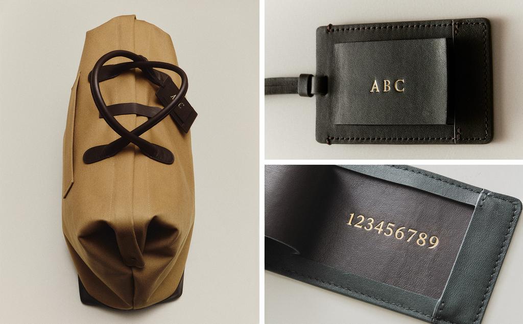 COTTON TRAVEL BAG WITH BUTTON