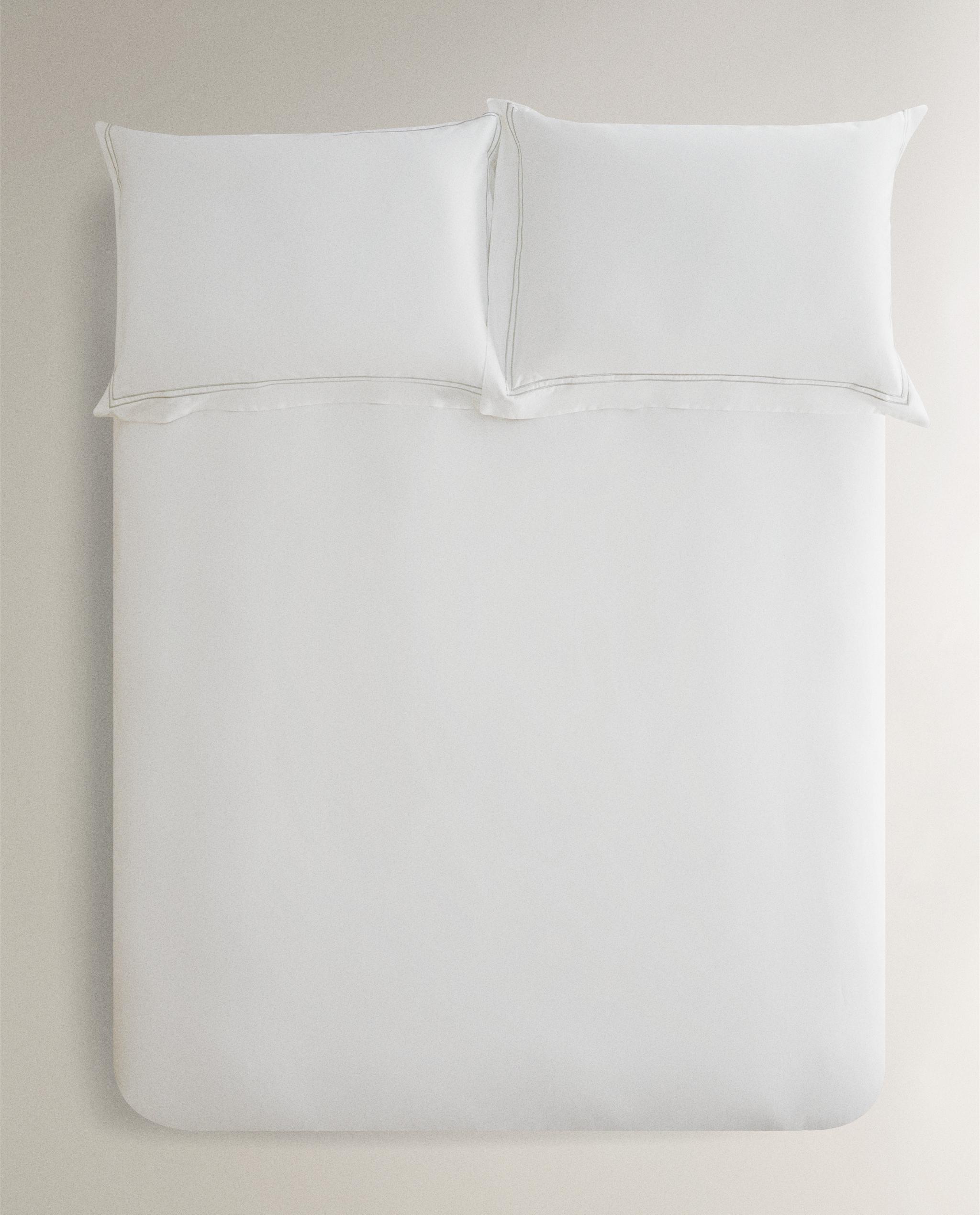 DUVET COVER WITH TWO EMBROIDERED DETAILS product thumbnail 6