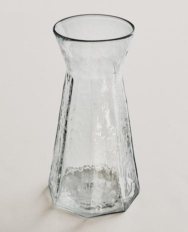 ファセット ガラス 花瓶