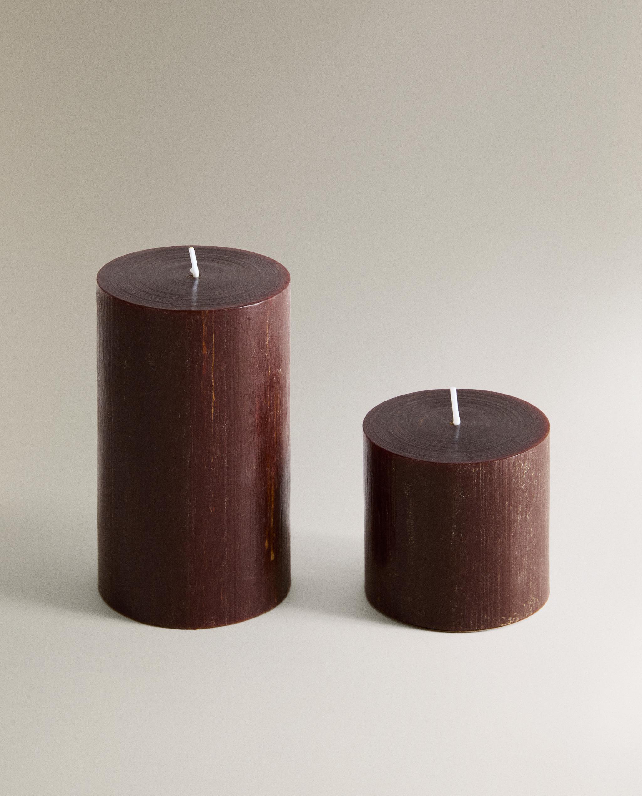 ９点 新品 ザラホーム ZARA  キャンドル オブジェ オーナメント 3本セット) GINGERBREAD クリスマスツリーモチーフ アロマキャンドル