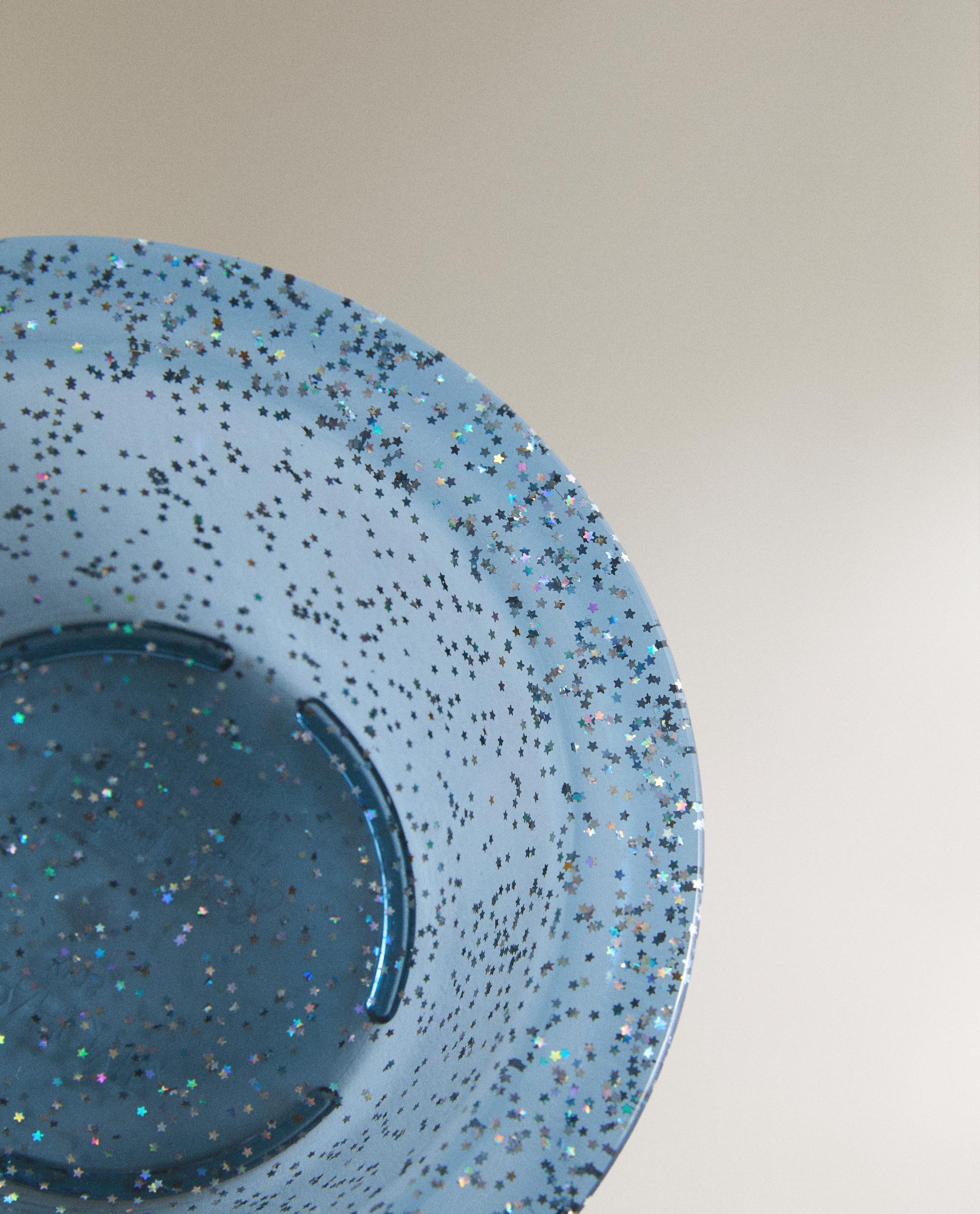 CHILDREN'S GLITTER TRITAN™ PLATE WITH STARS product thumbnail 2