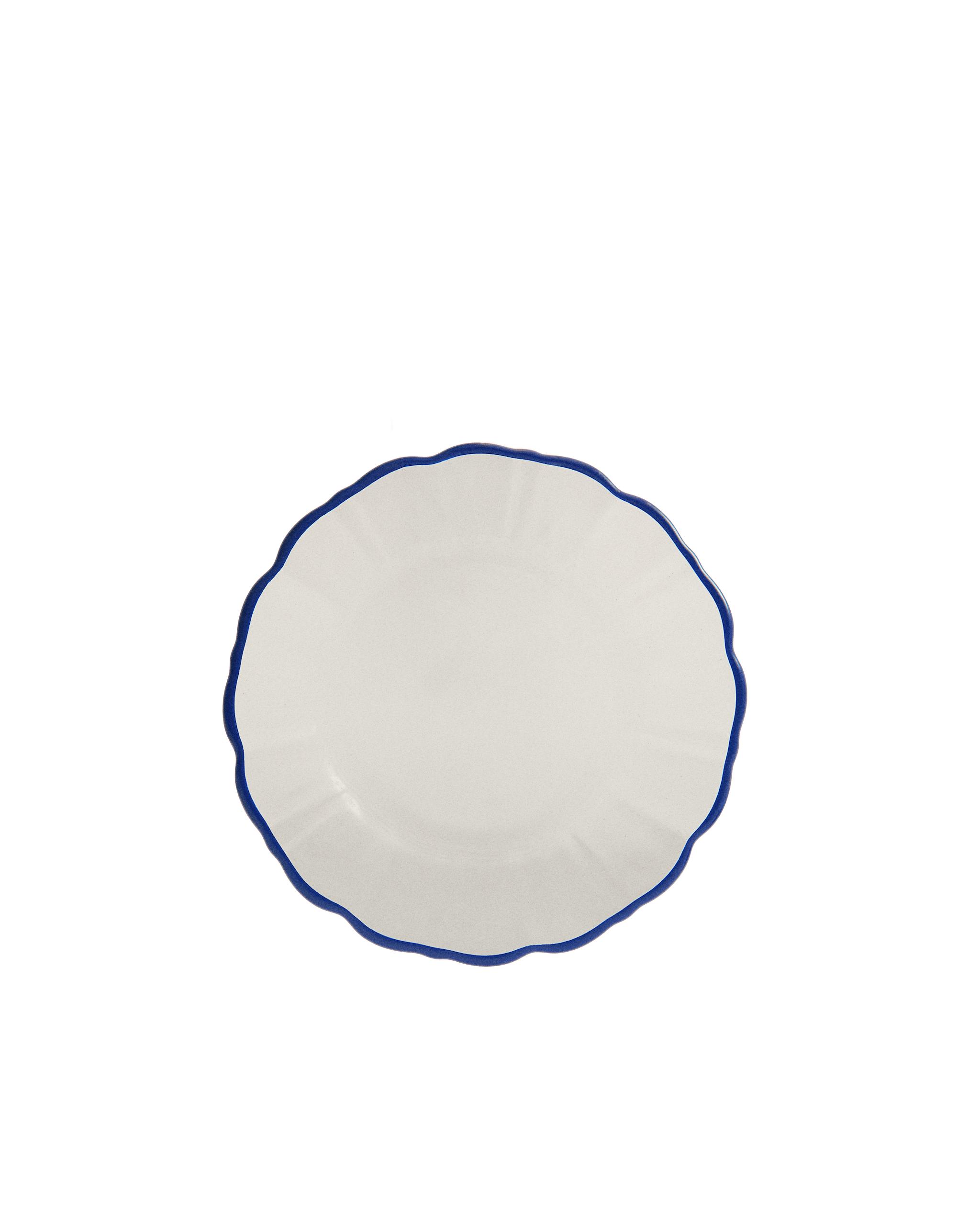 GLASS DINNER SET WITH BLUE RIM product thumbnail 18