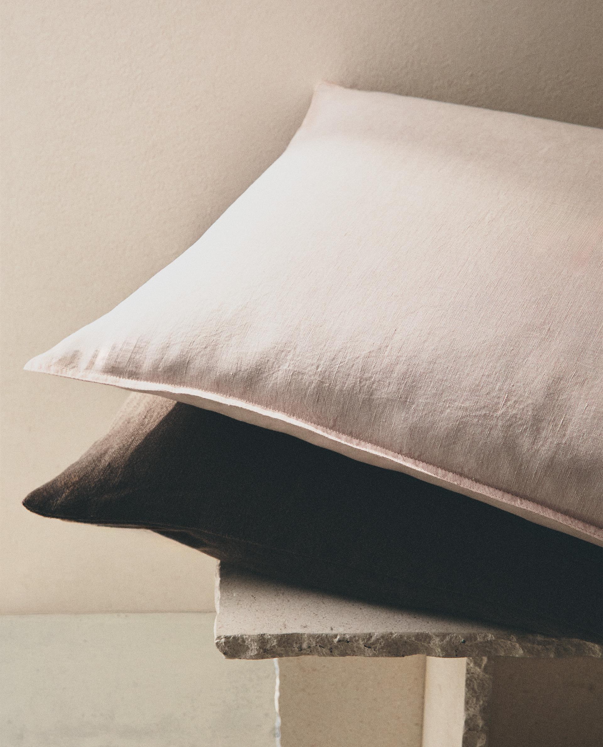 ウォッシュリネン羽毛布団カバー（140 GxM²） | Zara Home 日本