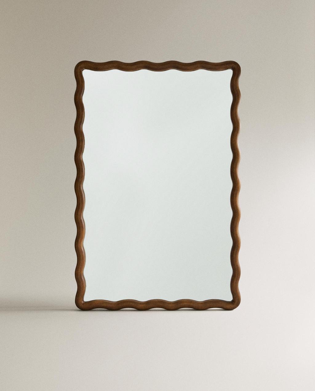 MIROIR MURAL CADRE ONDULÉ