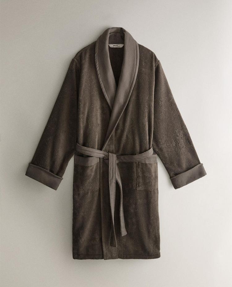 PEIGNOIR COTON TISSU APPLIQUÉ