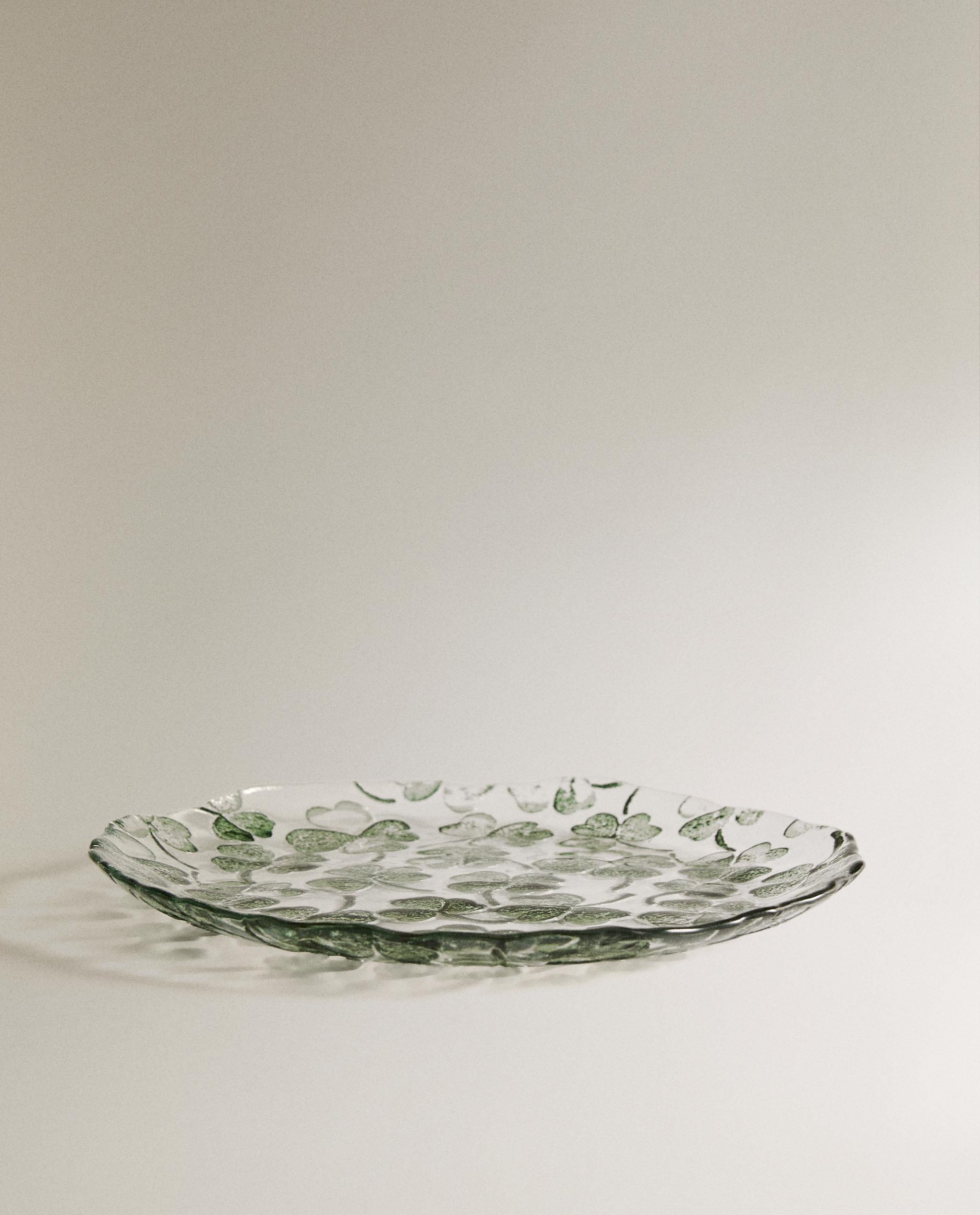 CLOVER GLASS DESSERT PLATE product thumbnail 4