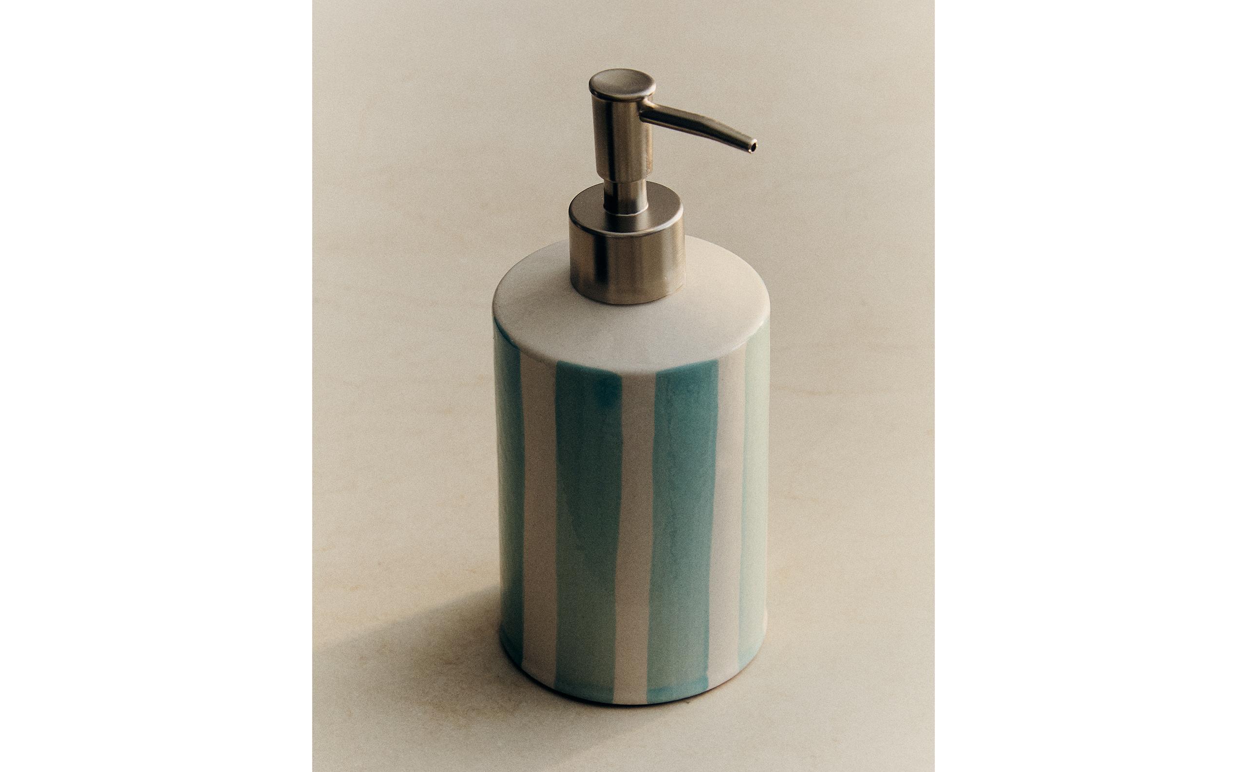 STRIPED CERAMIC SOAP DISPENSER product thumbnail 9