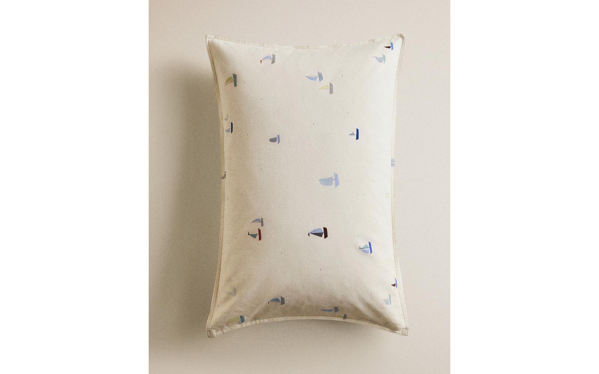 KOPFKISSENBEZUG FÜR KINDER BAUMWOLLE BOOTE KOPFKISSENBEZUG FÜR KINDER BAUMWOLLE BOOTE