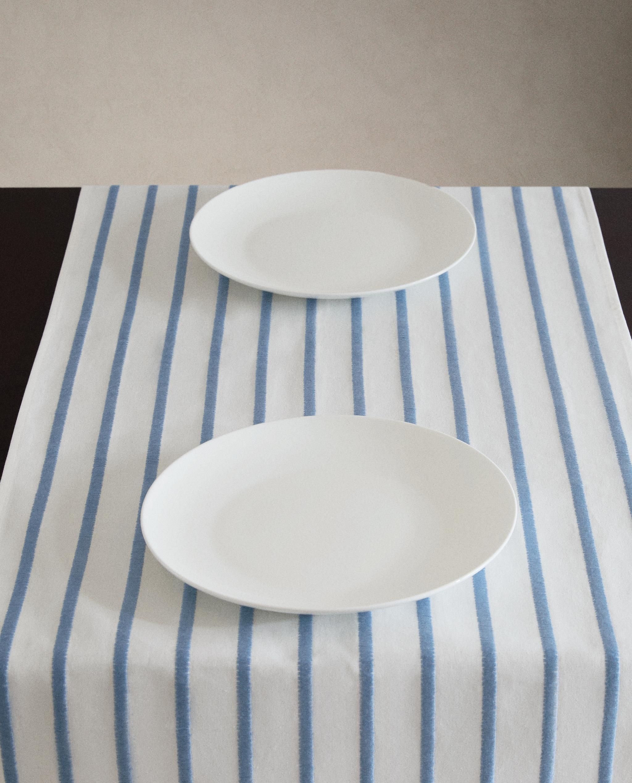 TABLE RUNNER WITH EMBROIDERED STRIPES product thumbnail 15