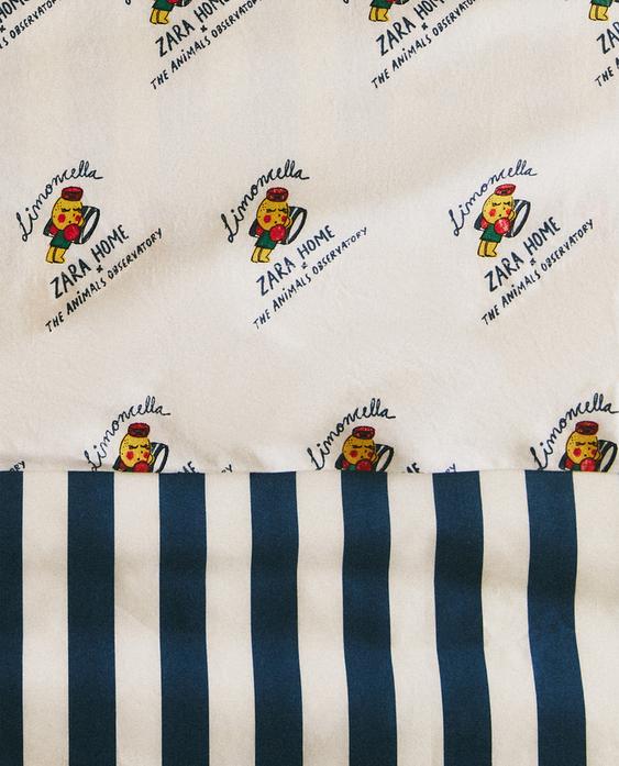 LIMONCELLA X THE ANIMALS OBSERVATORY KIDS’ FLAT SHEET LIMONCELLA X THE ANIMALS OBSERVATORY KIDS’ FLAT SHEET
