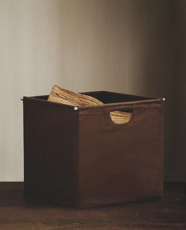 CANVAS FIREPLACE BASKET
