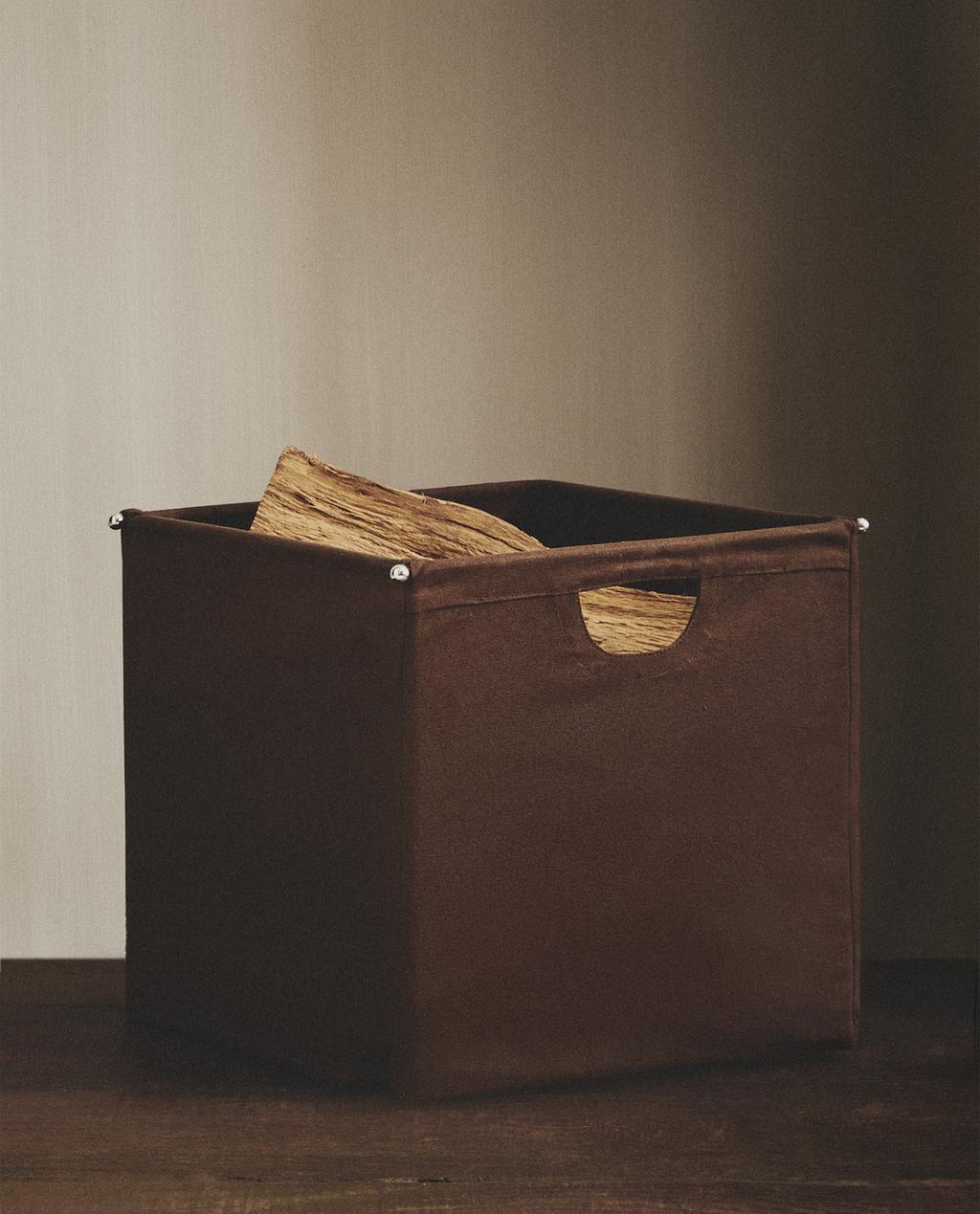 CANVAS FIREPLACE BASKET