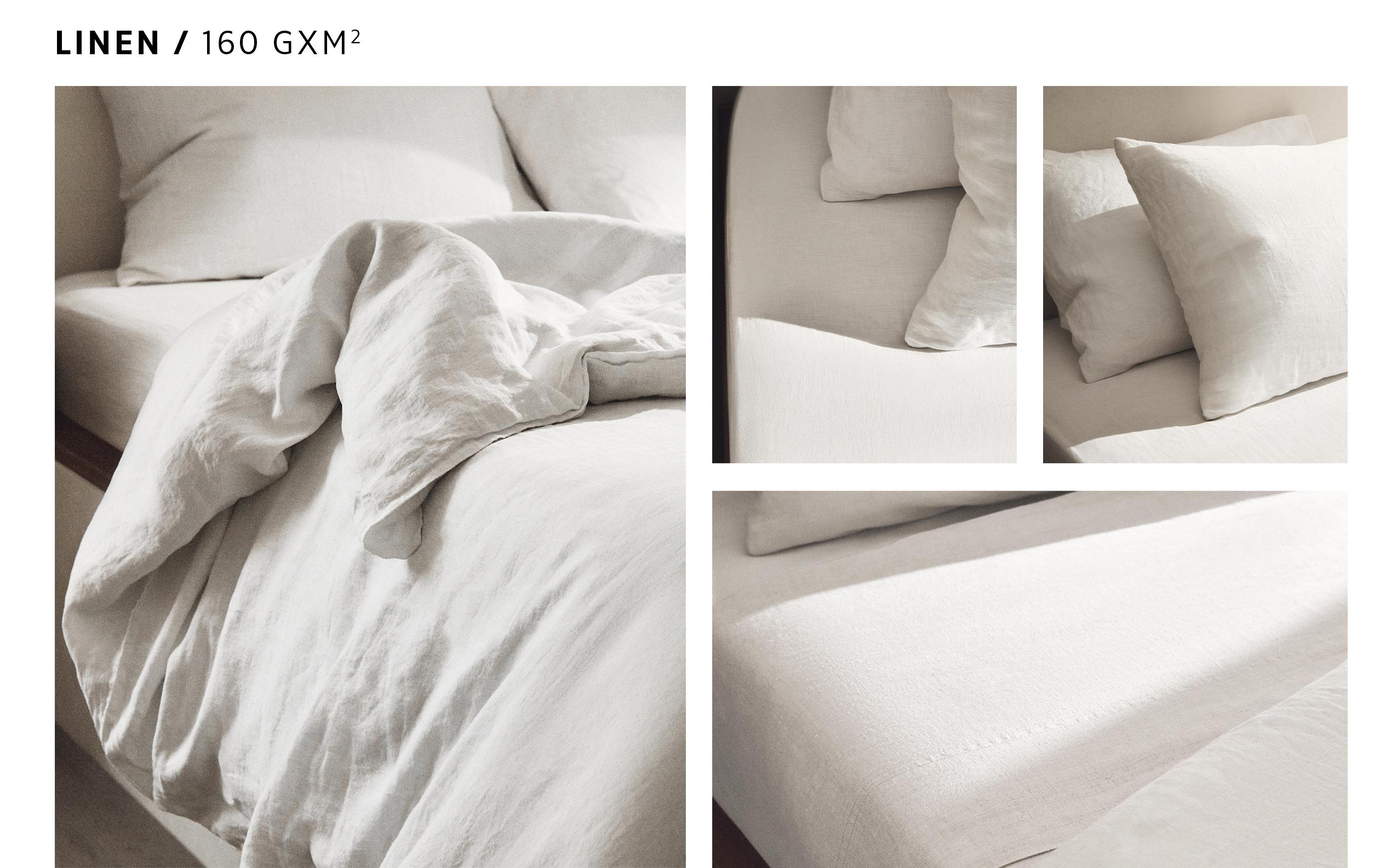 SET OF LINEN SHEETS (160 GXM²)