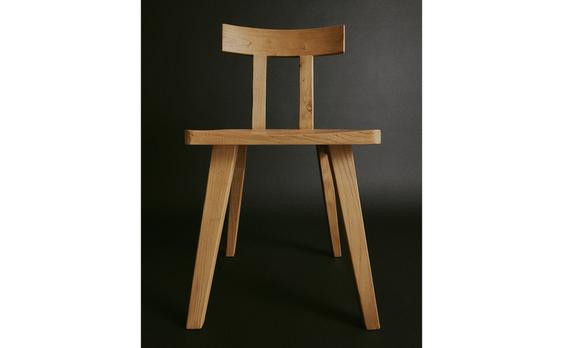 HOLZSTUHL MIT RÜCKENLEHNE