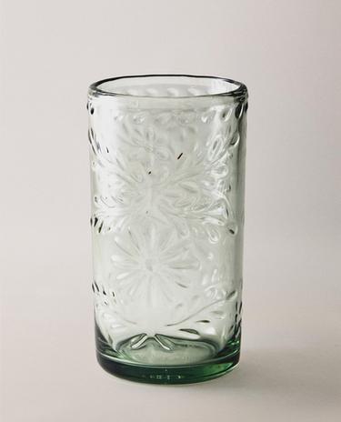 FLORAL ACRYLIC SOFT DRINK TUMBLER