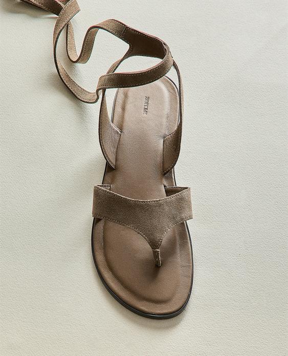 SANDALIA PIEL TIRAS TOBILLO