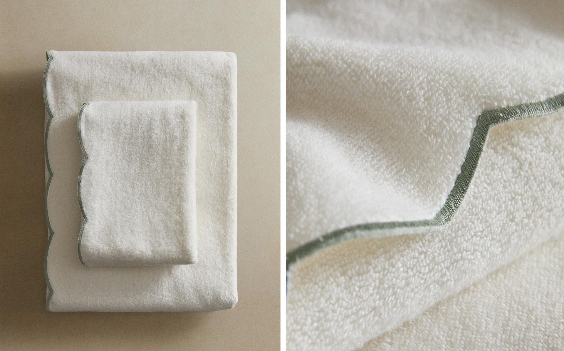 SERVIETTE DE BAIN BORD ONDULÉ SERVIETTE DE BAIN BORD ONDULÉ