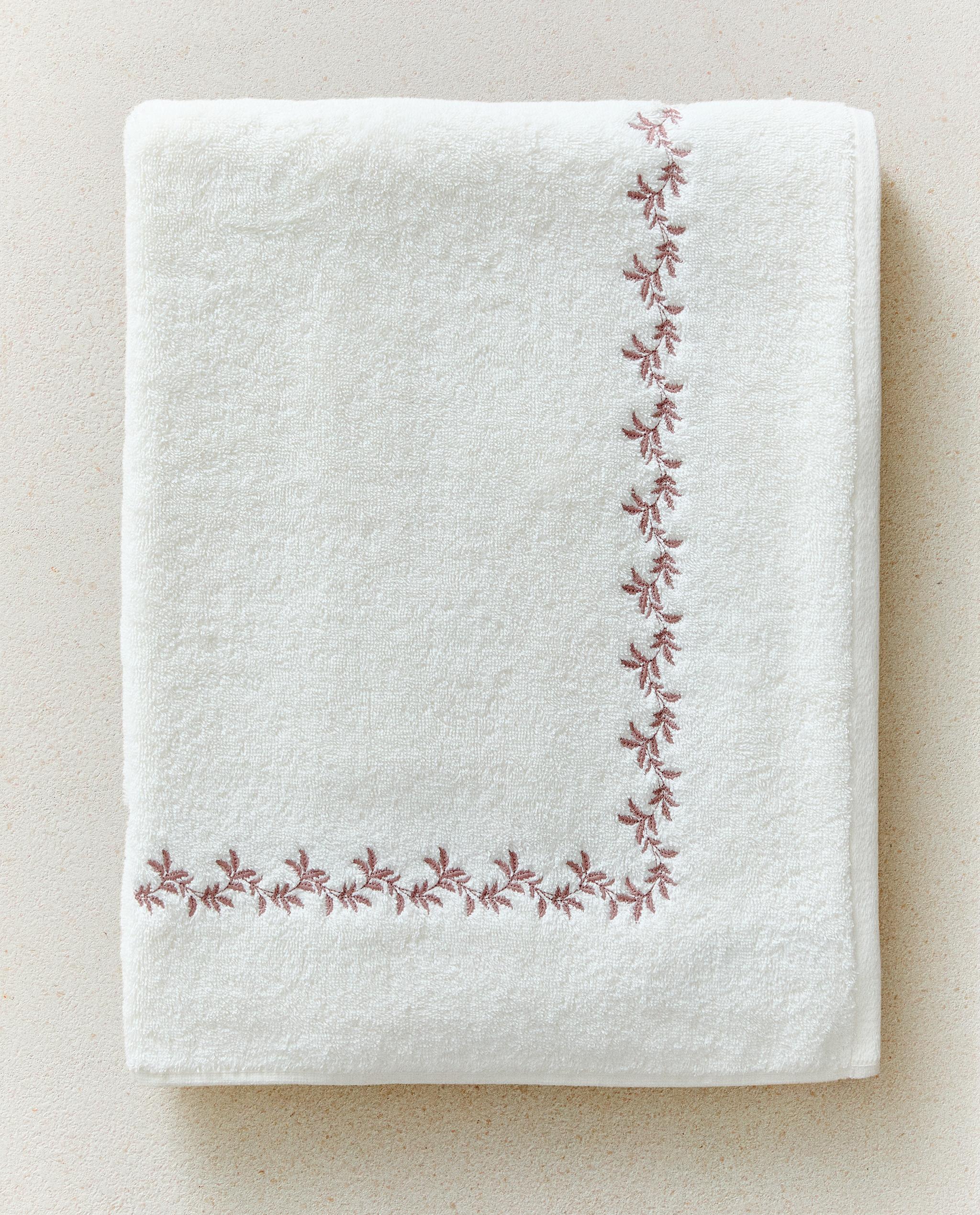 PLANT EMBROIDERY BATH TOWEL product thumbnail 8