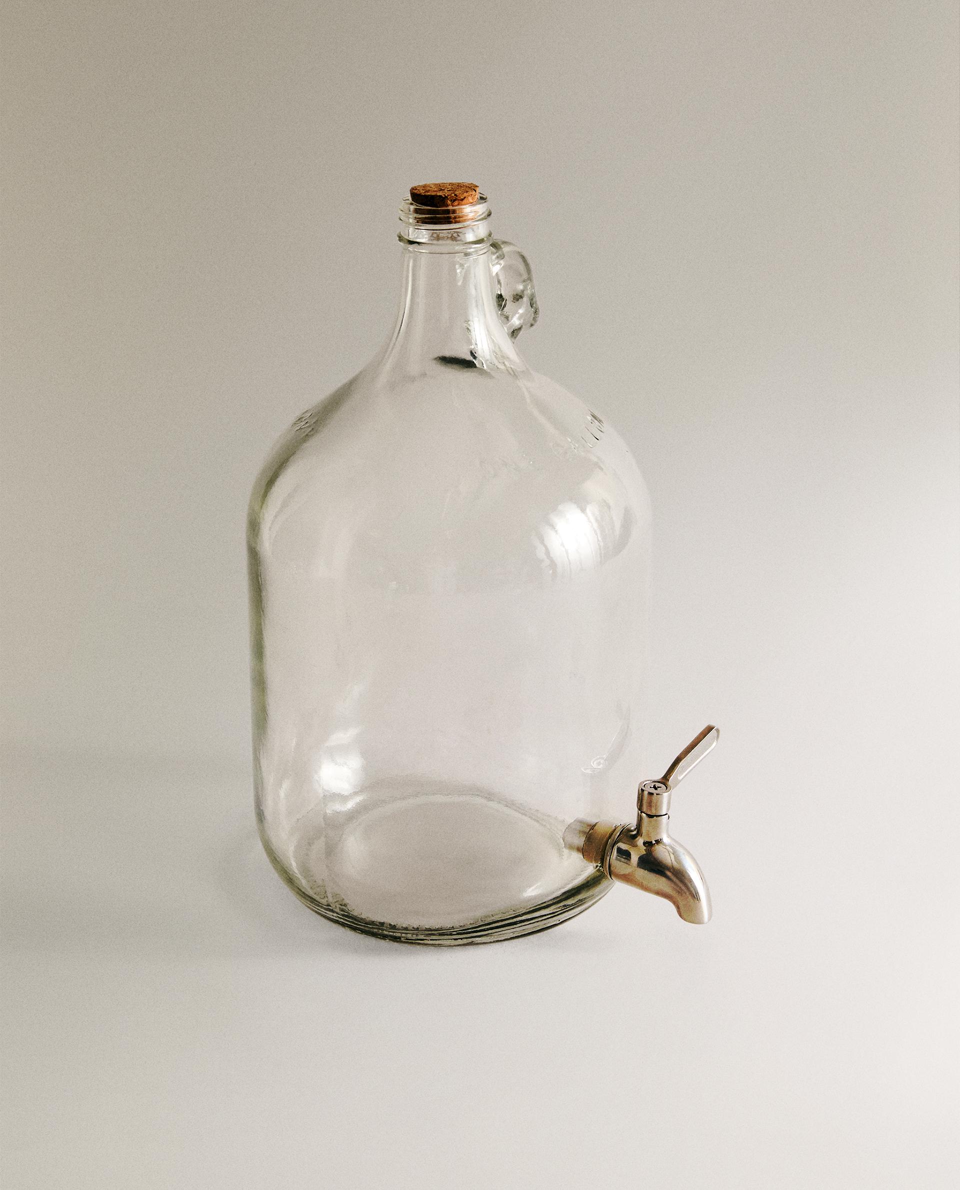 GLASS JAR BOTTLE WITH TAP