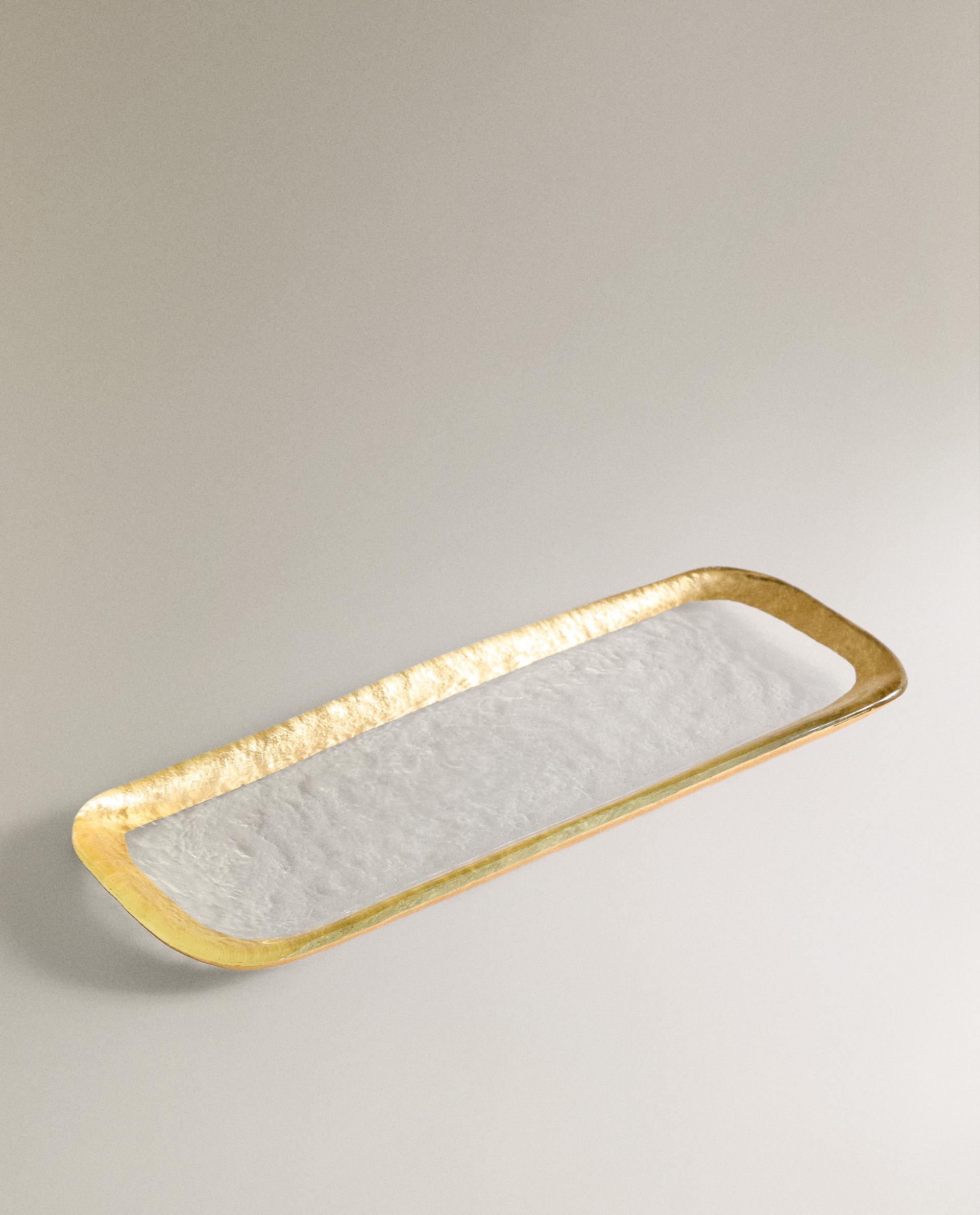 RECTANGULAR GLASS SERVING DISH WITH RIM DETAIL product thumbnail 12