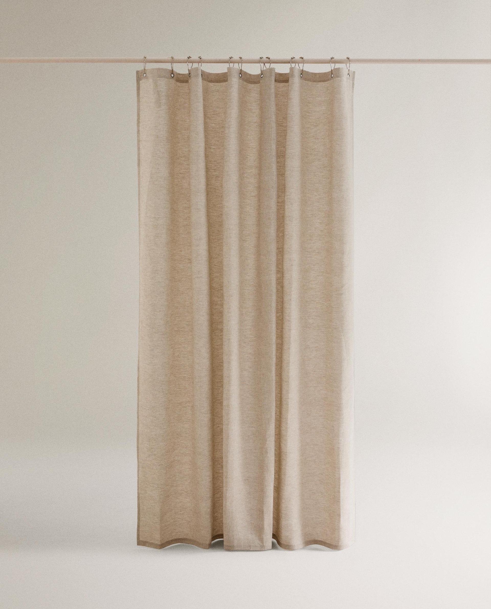 LÄPIKUULTAVA PELLAVAINEN SUIHKUVERHO LÄPIKUULTAVA PELLAVAINEN SUIHKUVERHO