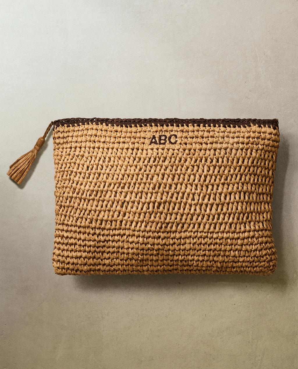 PAPER WASH BAG WITH TRIM DETAIL