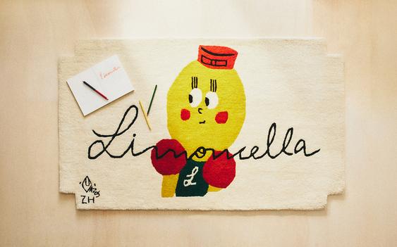 ALFOMBRA INFANTIL LANA LIMONCELLA X THE ANIMALS OBSERVATORY