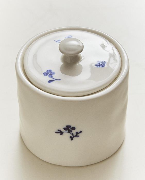 AZUCARERA PORCELANA FLOR