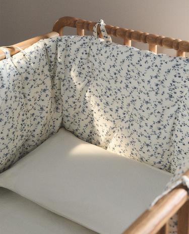 CAPA DE PROTEÇÃO BEBÉ FLOR AZUL