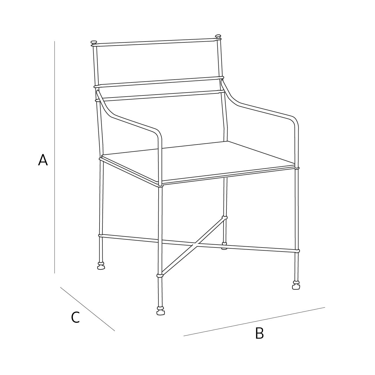 FORGED METAL ACCENT CHAIR AND CUSHIONS