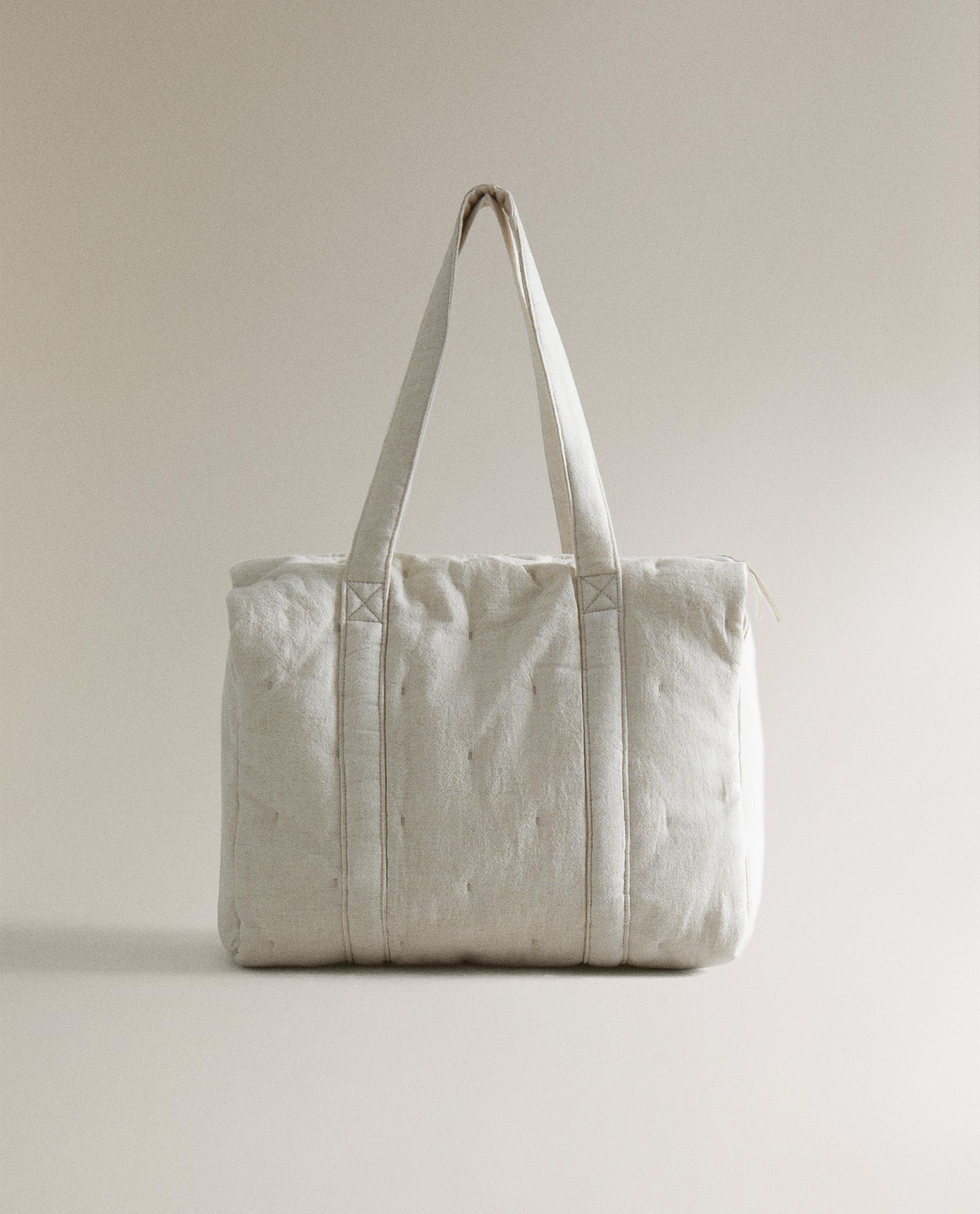 LINEN MATERNITY BAG