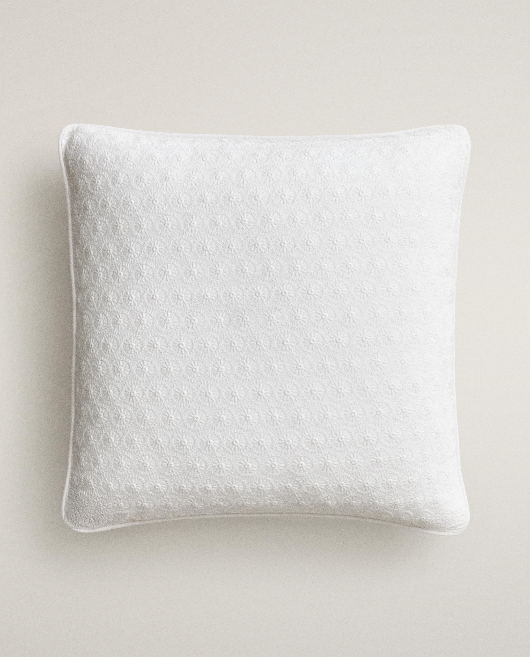 CUSHION COVER WITH FLORAL EMBROIDERY product thumbnail 13
