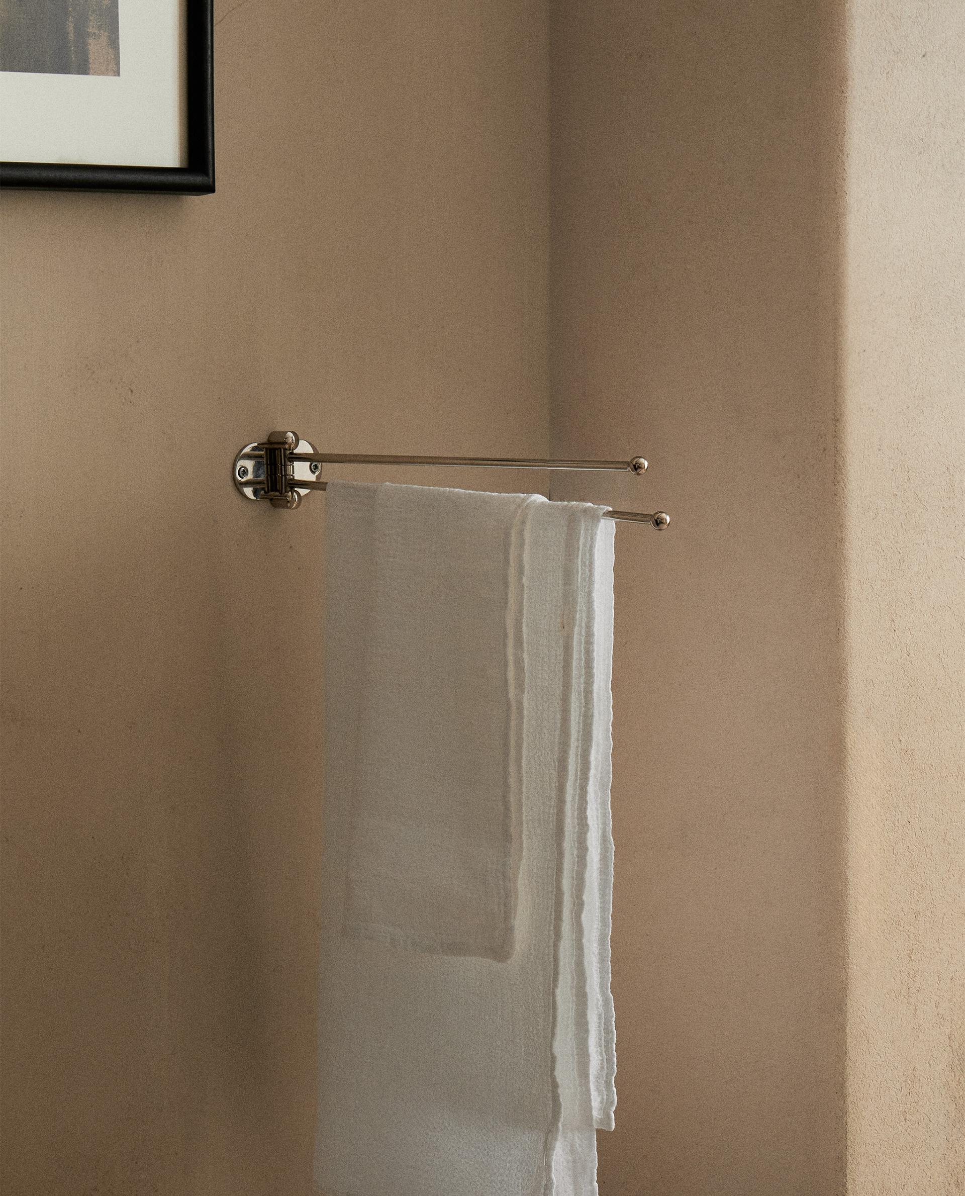 PORTASCIUGAMANI PARETE METALLO LUCIDO PORTASCIUGAMANI PARETE METALLO LUCIDO