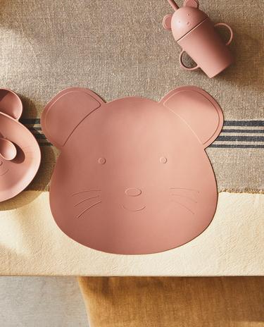 CHILDREN'S SILICONE MOUSE PLACEMAT