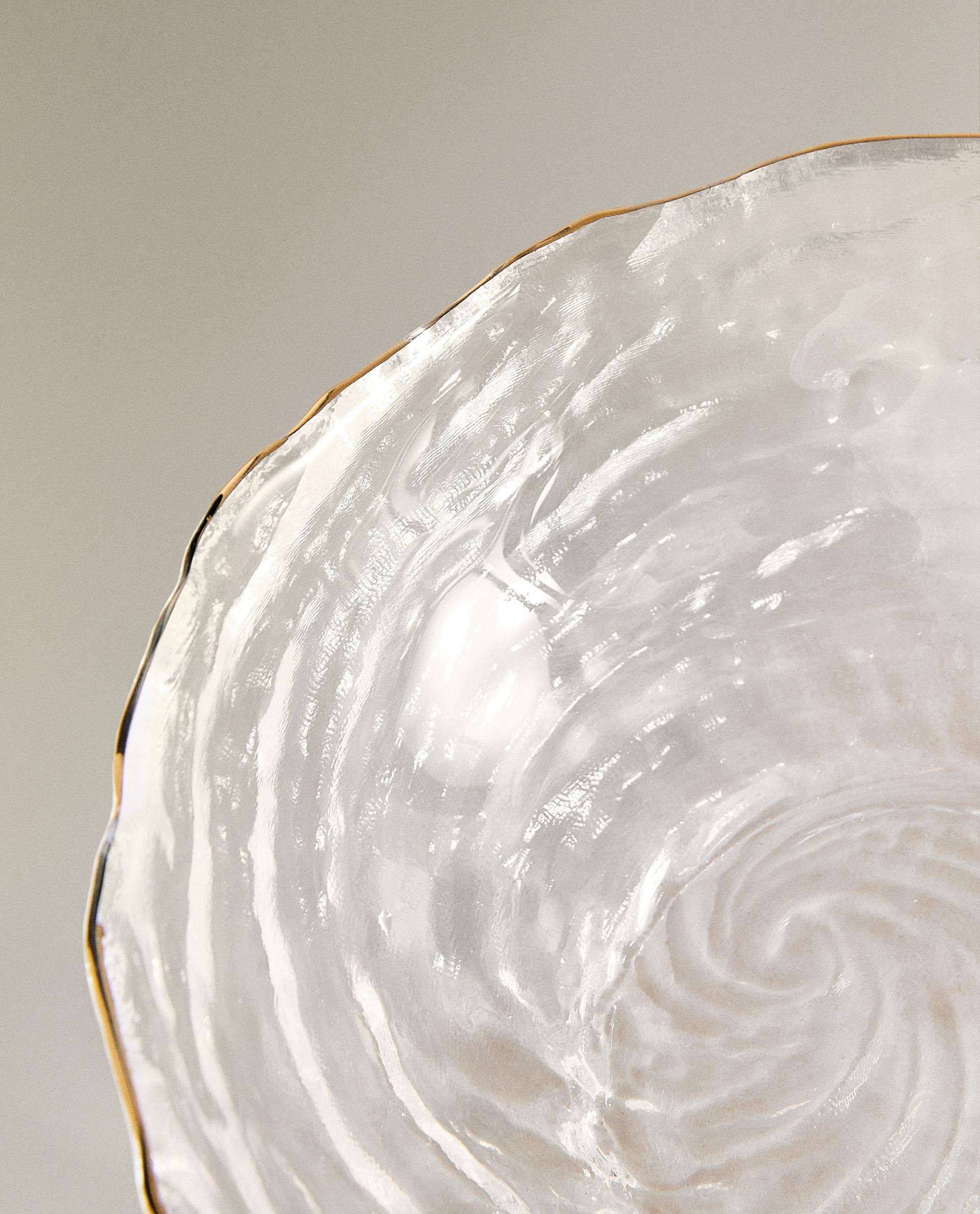 GLASS BOWL WITH GOLD RIM product thumbnail 7