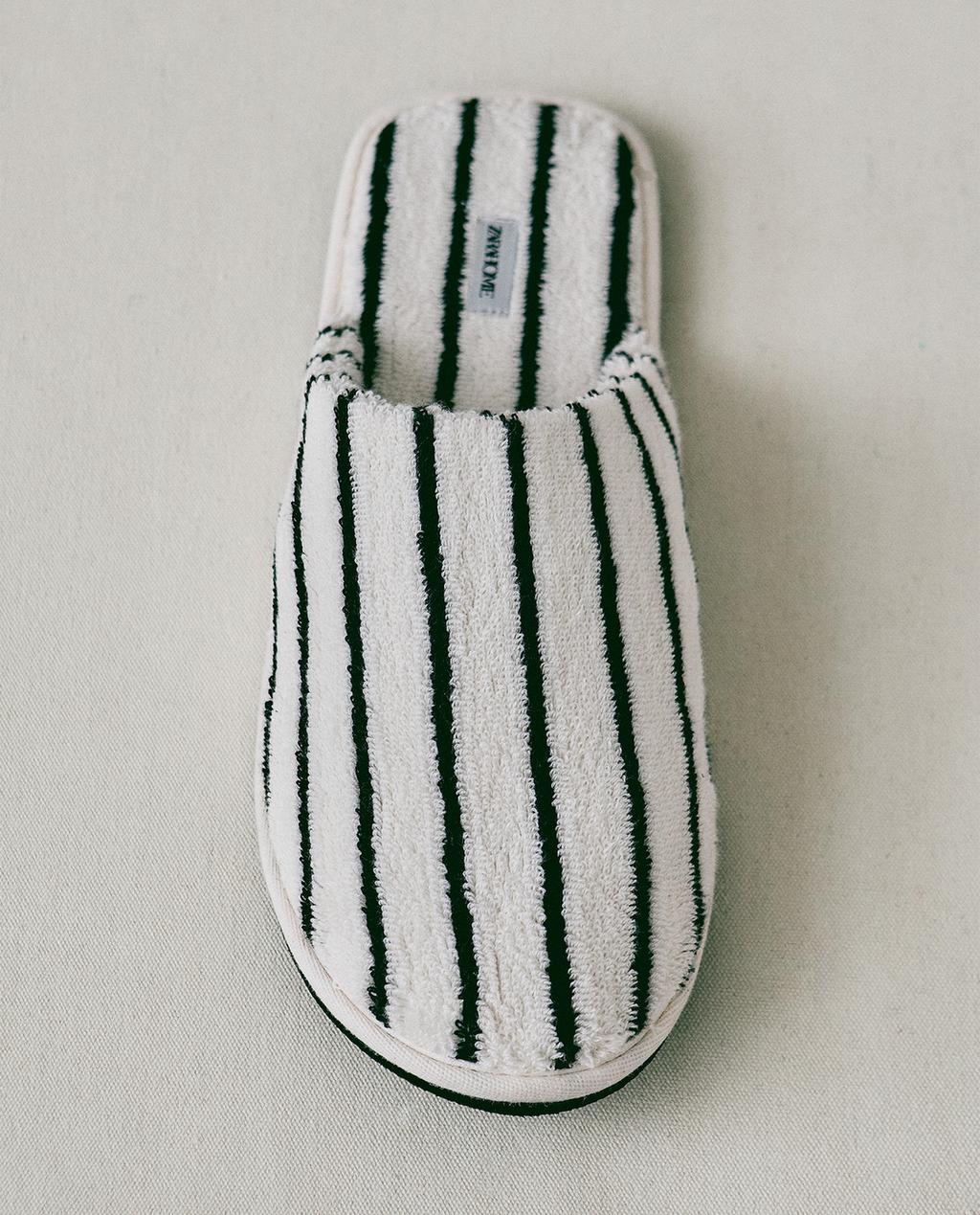 BADSTOFFEN BADSLIPPERS MET STREPEN