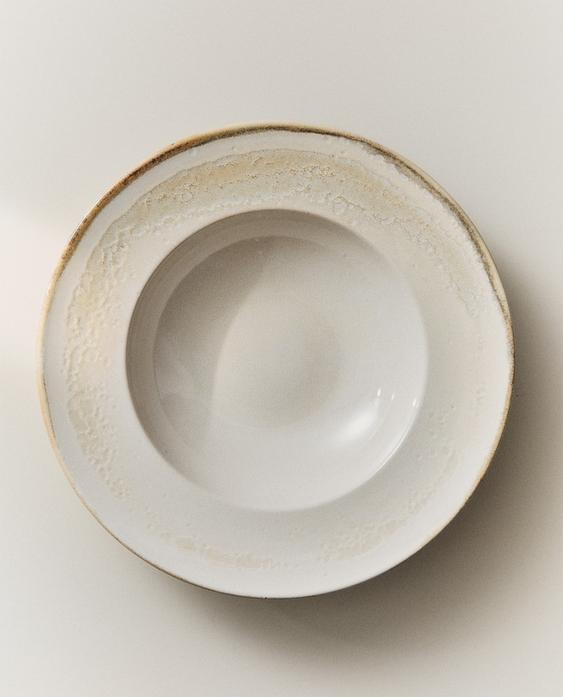 ASSIETTE À PÂTES EN GRÈS