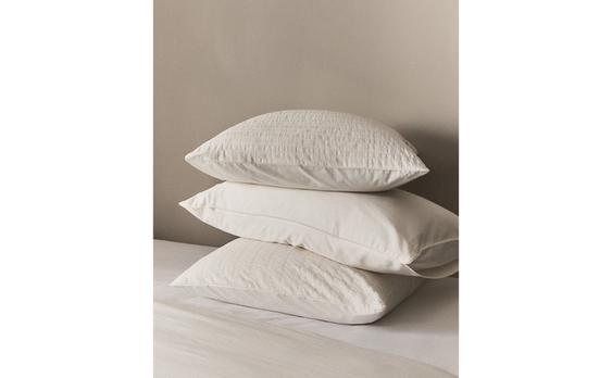 TAIE D’OREILLER COTON TEXTURÉ