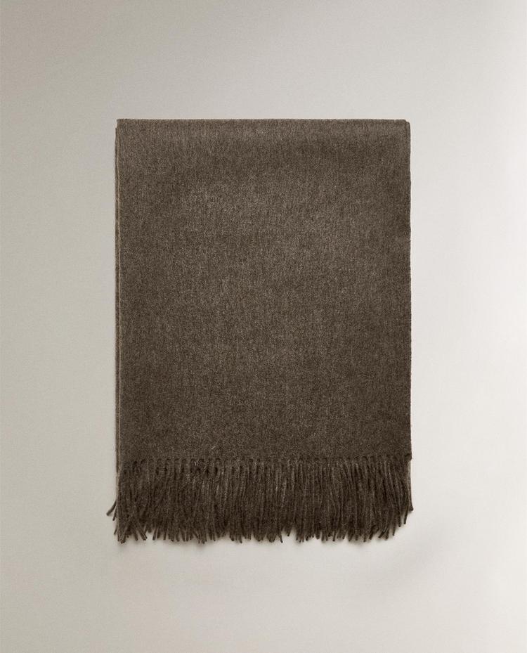 WOOL AND CASHMERE BLEND THROW