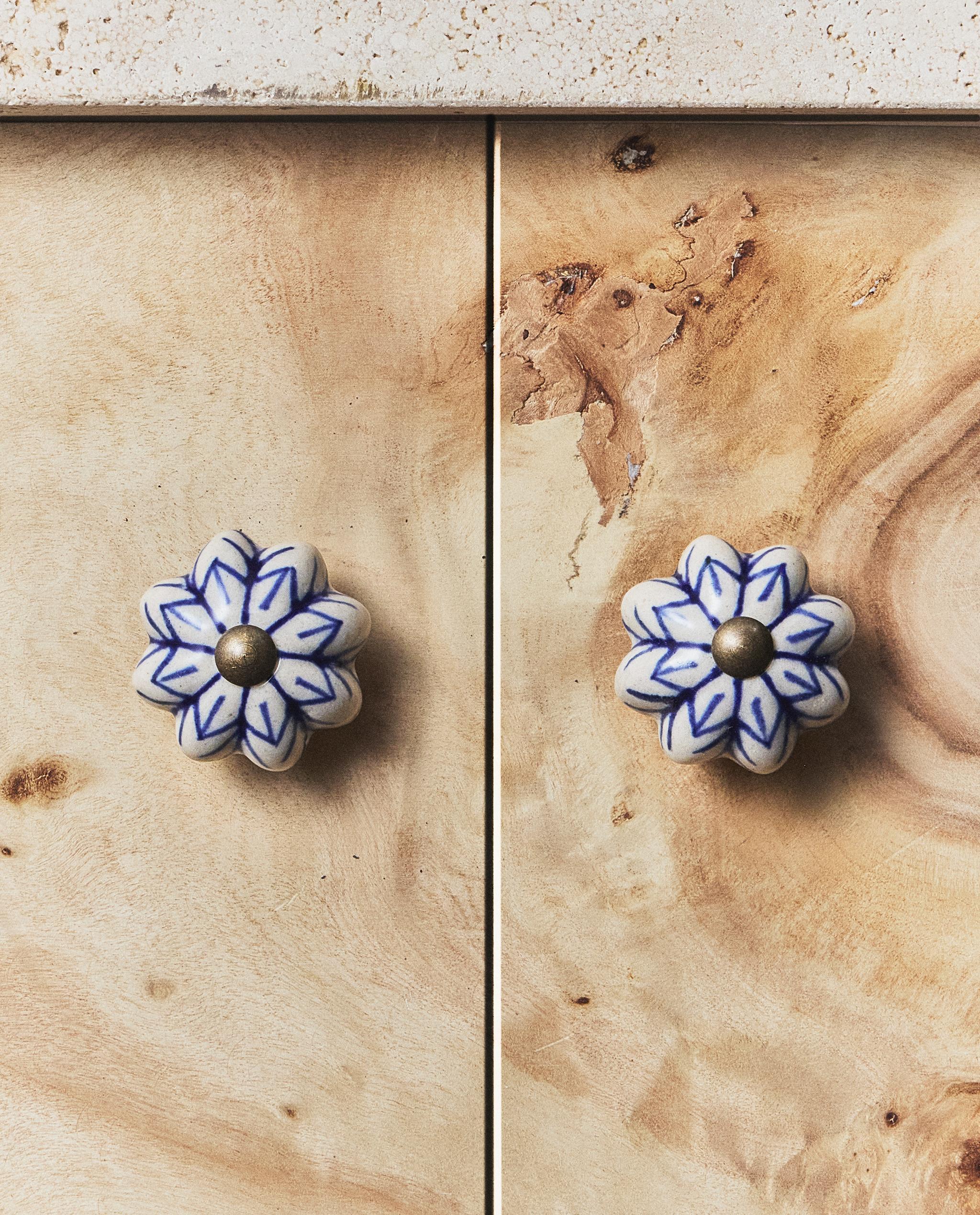 PACK OF STONEWARE DOOR KNOBS (PACK OF 2)