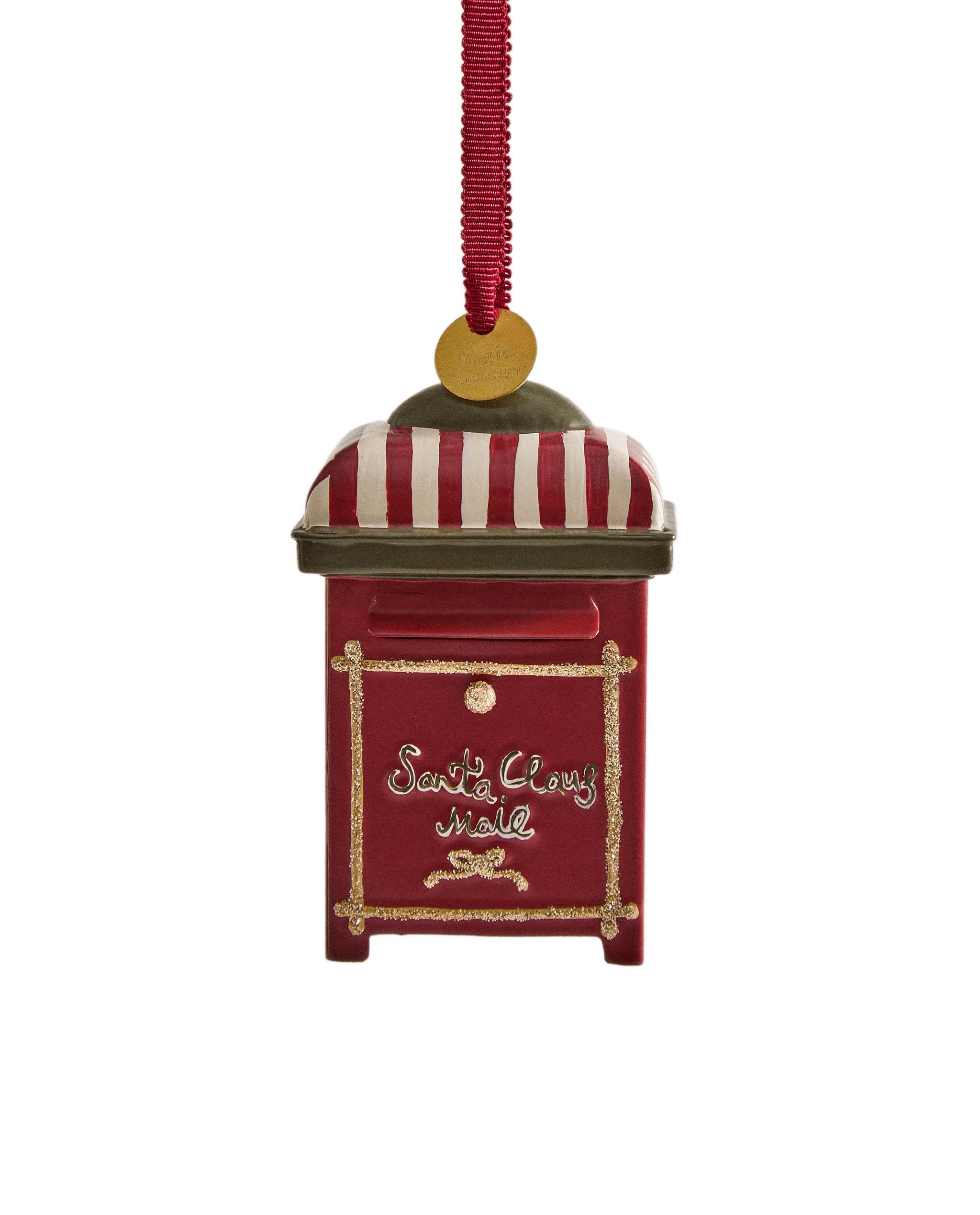 ADORNO ÁRBOL BUZÓN PAPÁ NOEL NAVIDAD Zara Home United States of