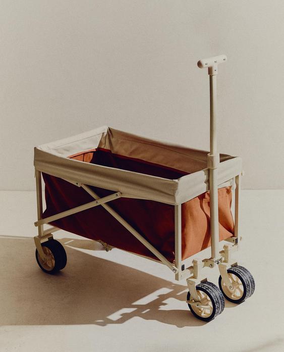 KLAPPBARER STRANDWAGEN AUS BAUMWOLLE