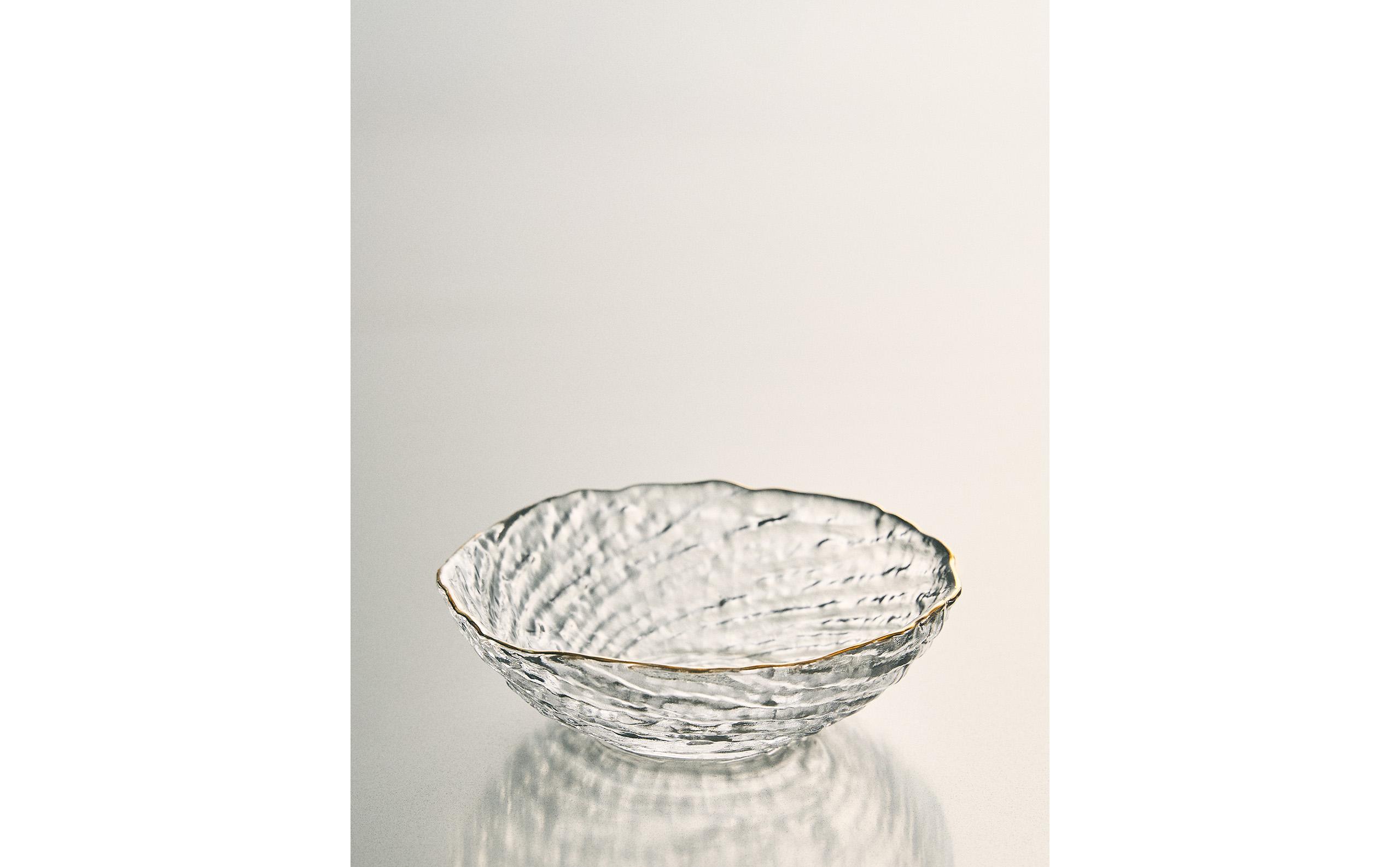 GLASS BOWL WITH GOLD RIM product thumbnail 8
